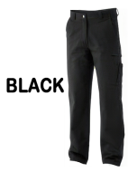 Drill Cargo Pants - BLACK