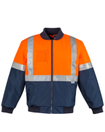 Taped Flying Jacket - ORANGE NAVY