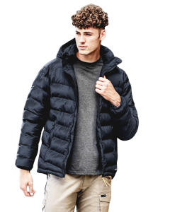 Streetworx Hooded Puffer Jacket - BLACK