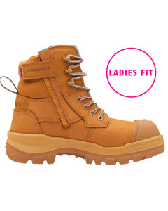 Blundstone Women's 8860 RotoFlex Zip-Up Safety Boots - WHEAT