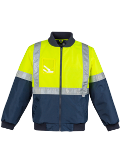 Taped Flying Jacket - YELLOW NAVY