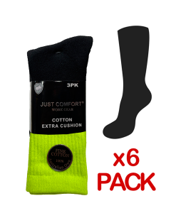 Work Socks 6 Pack (HI-VIS)