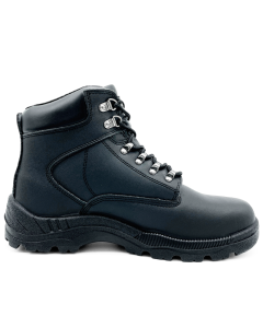 Lace Up Safety Boots - BLACK