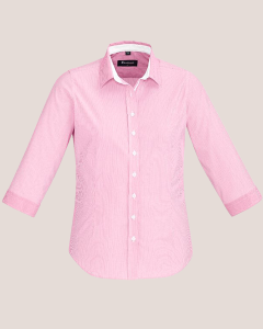 Ladies 3/4 Sleeve Shirt - MELON