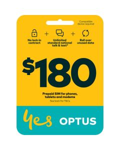 Optus $180 Prepaid SIM Starter Kit (Six Month SIM)