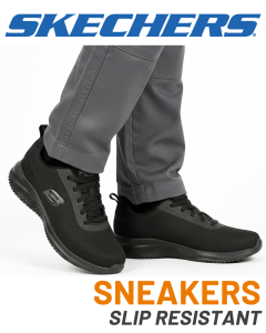 Skechers Mens Sneakers (Slip Resistant)