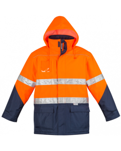 Storm Jacket - ORANGE NAVY