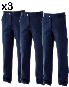 Drill Pants - NAVY (Triple Pack Bundle)