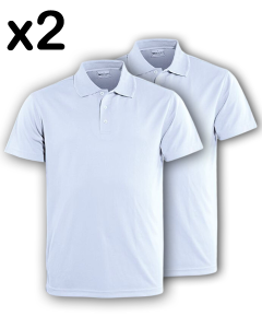 Polo S/S - WHITE (2 PACK)