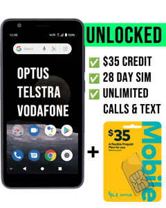 Unlocked ZTE A31 Smartphone with $35 Optus SIM