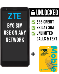 Unlocked ZTE A3 SE Smartphone with $35 Optus SIM
