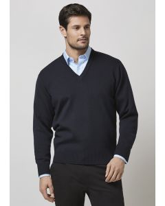 Mens Woolmix Pullover - NAVY